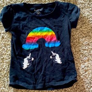 Rainbow unicorn size 5 shirt